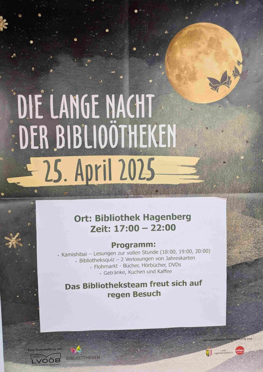 Poster von Lange Nacht der BibliOÖtheken 2025