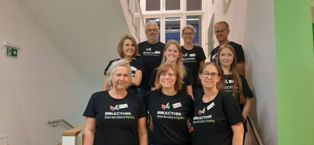 Bib-Team bei der Lese- und Spielenacht